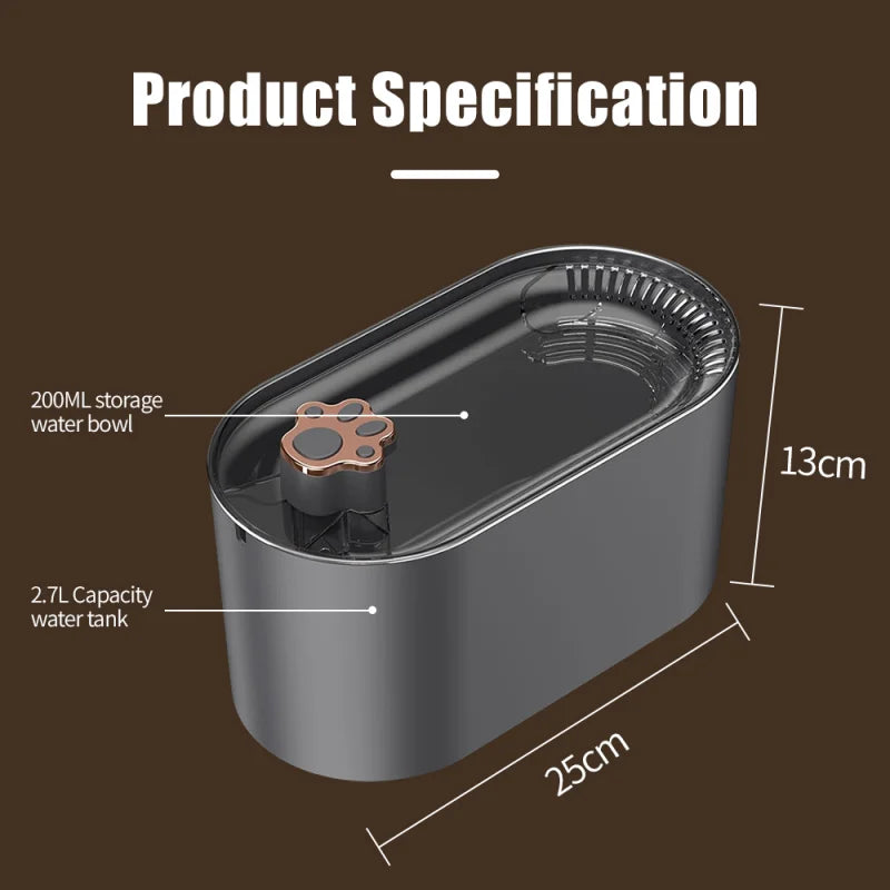Cat & Dog Drinking Fountain 3L with Anti Dry Burning