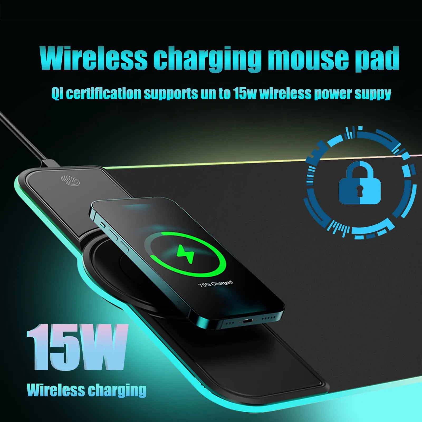 Wireless Charging Mouse Pad