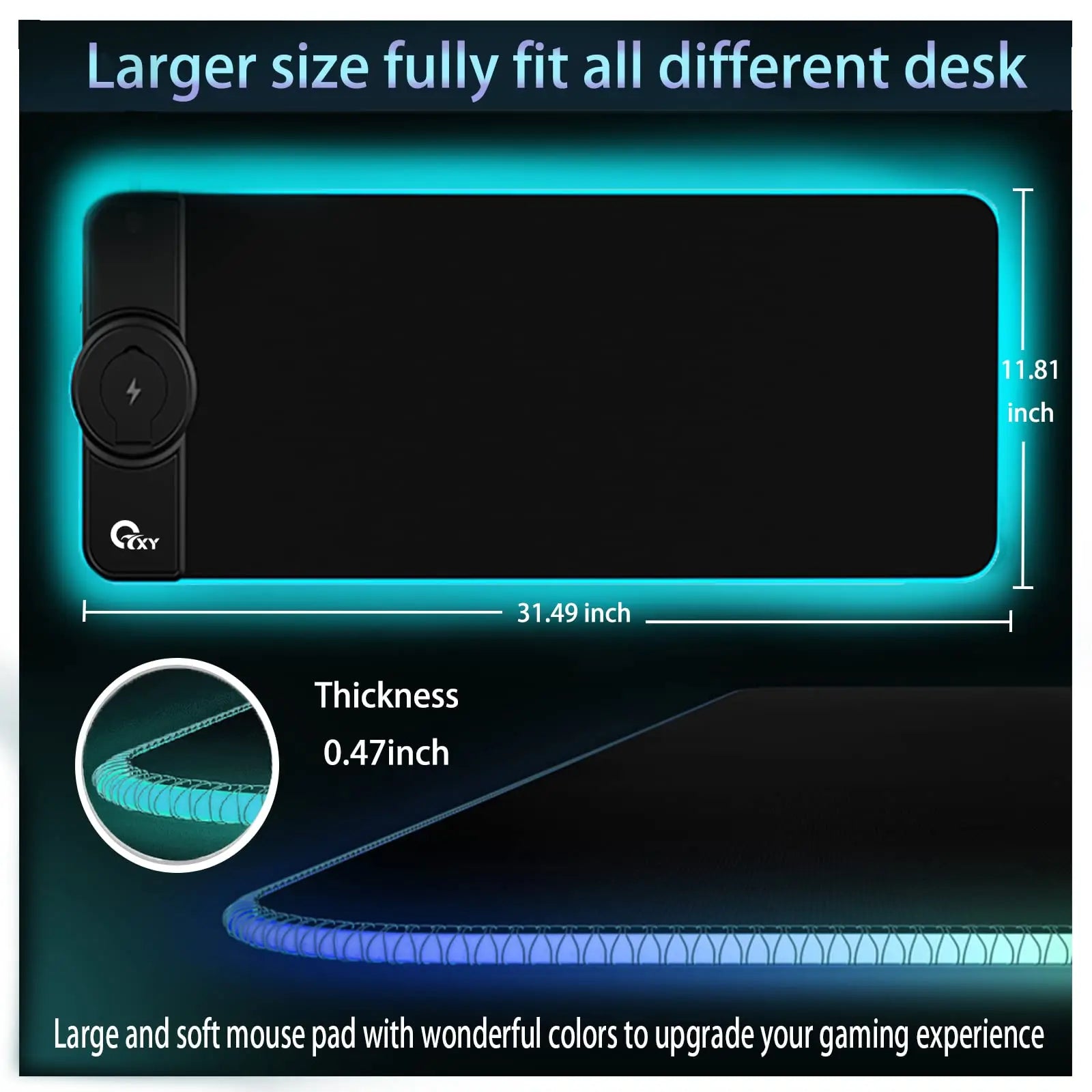 Wireless Charging Mouse Pad
