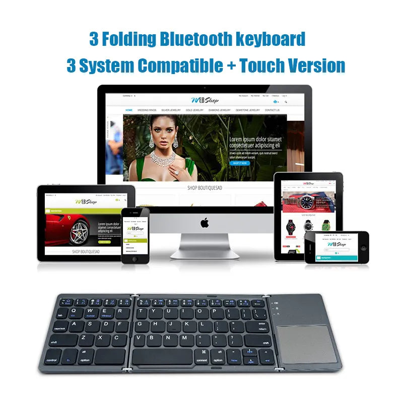 Key Flex Compact Foldable Bluetooth Keyboard