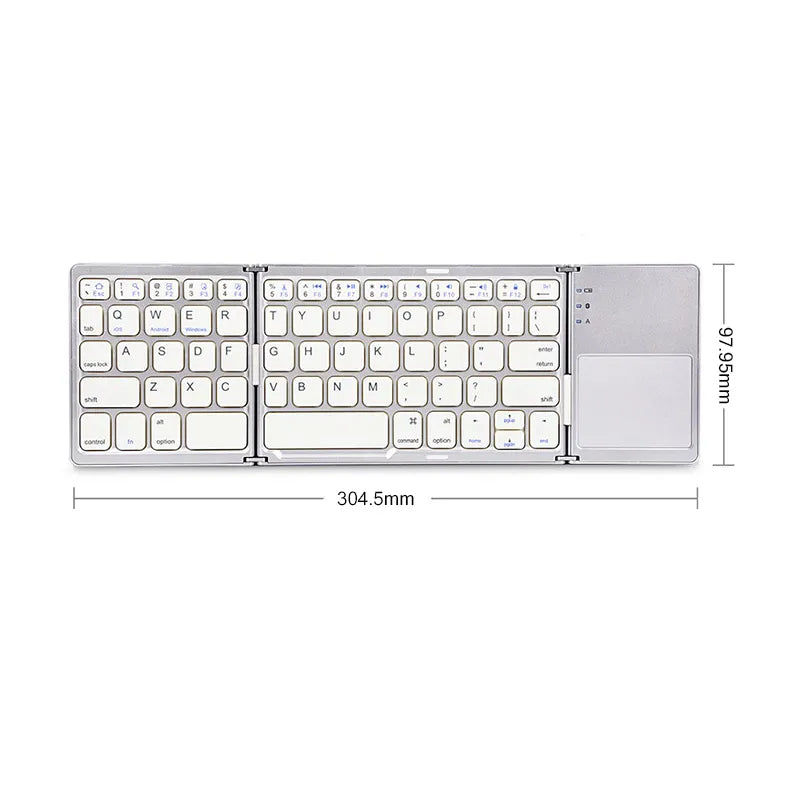 Key Flex Compact Foldable Bluetooth Keyboard