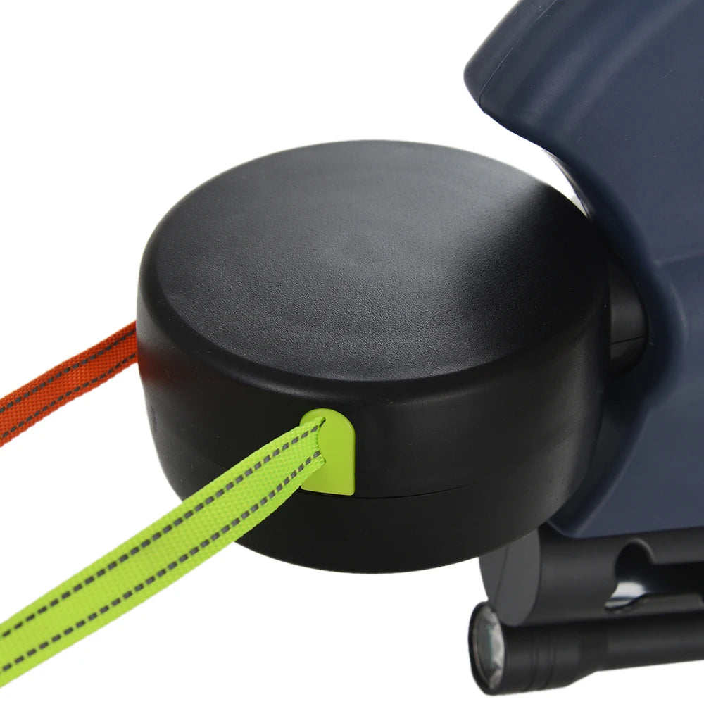 Retractable Double Dog Leashes, 360-Swivel No Tangle with Lights