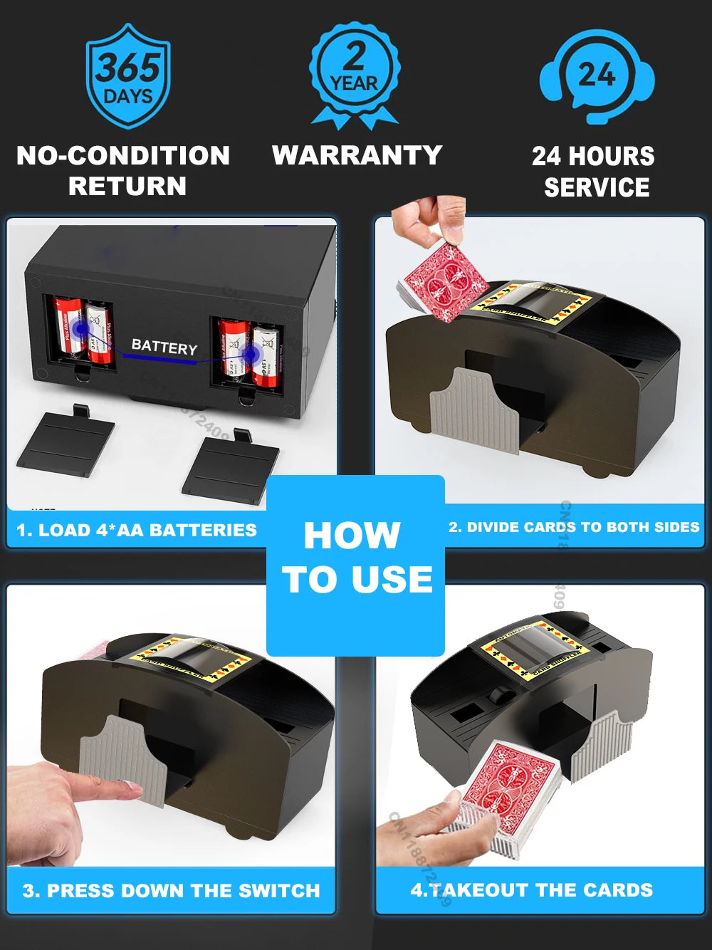 Playing Automatic Card Shuffler