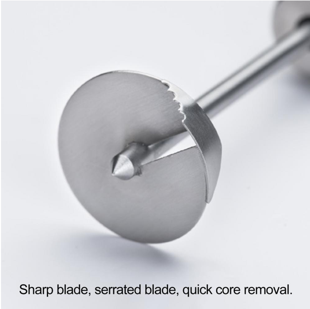 Vegetable & Fruit Drill, Stainless Steel Corer