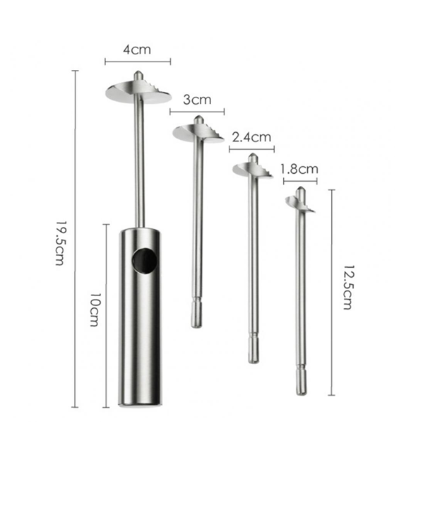 Vegetable & Fruit Drill, Stainless Steel Corer