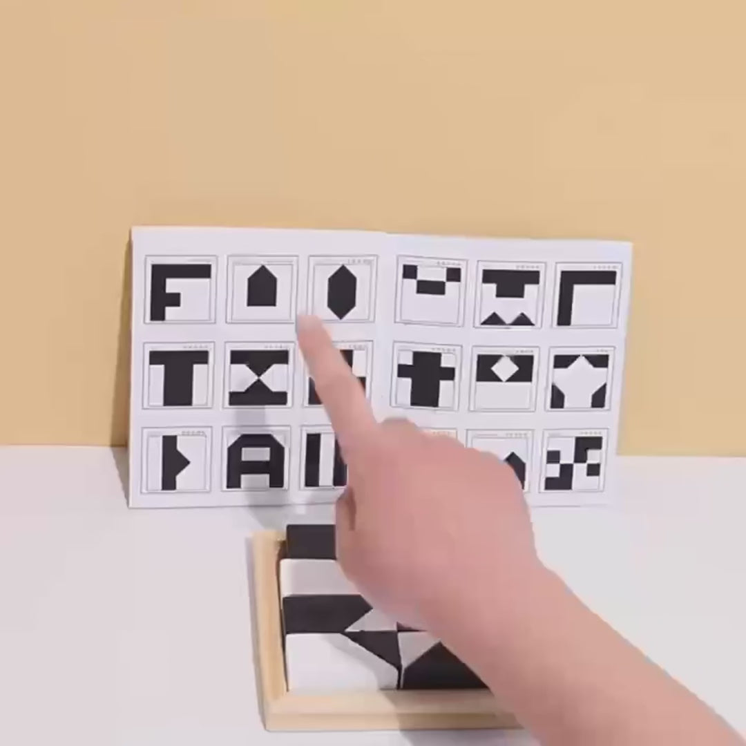 Montessori Geometric Wooden Block Puzzle