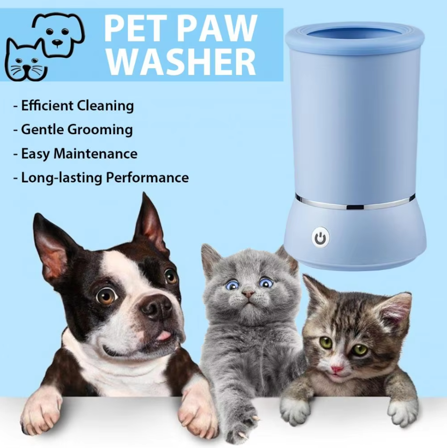 Automatic Dog Cat Paw Cleaner, Pet Feet Washing Cup
