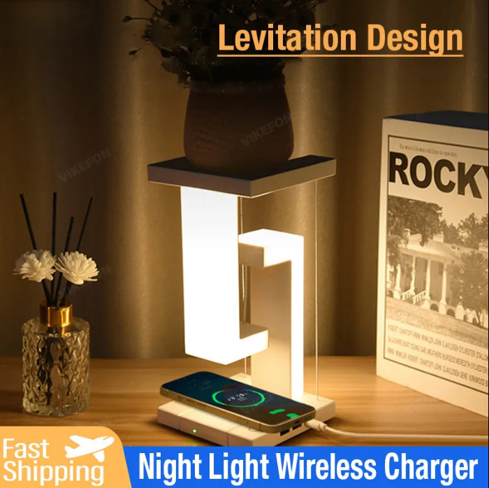 Levitation Anti-gravity LED Light, With Wireless Charger option