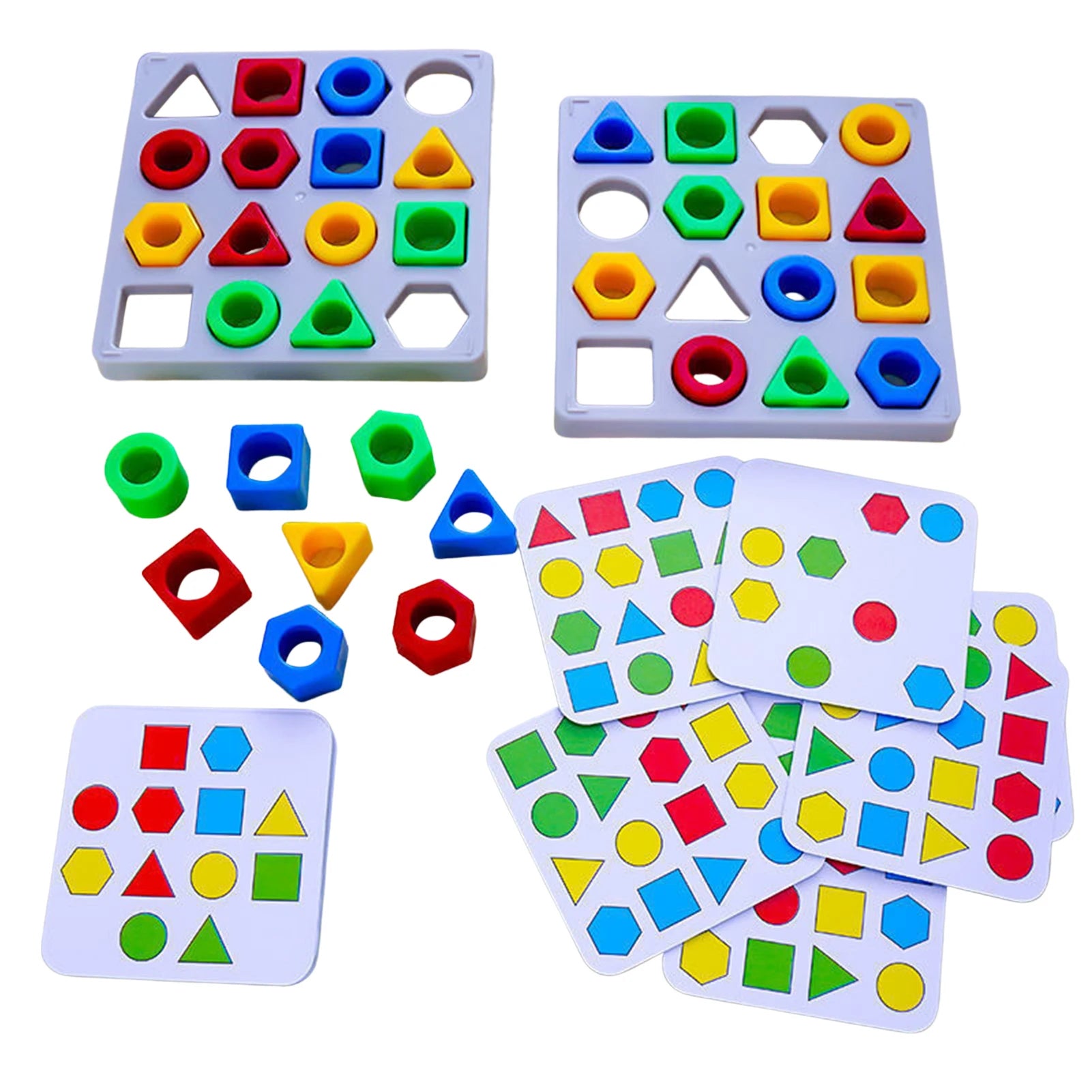 Montessori Geometric Shape & Color Matching Interactive Toy