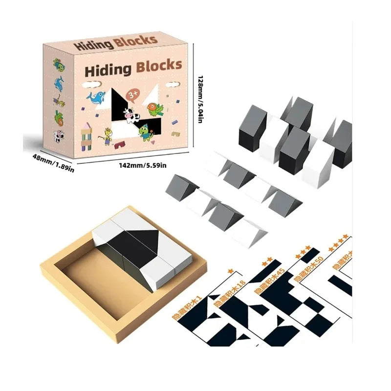 Montessori Geometric Wooden Block Puzzle