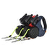 Retractable Double Dog Leashes, 360-Swivel No Tangle with Lights