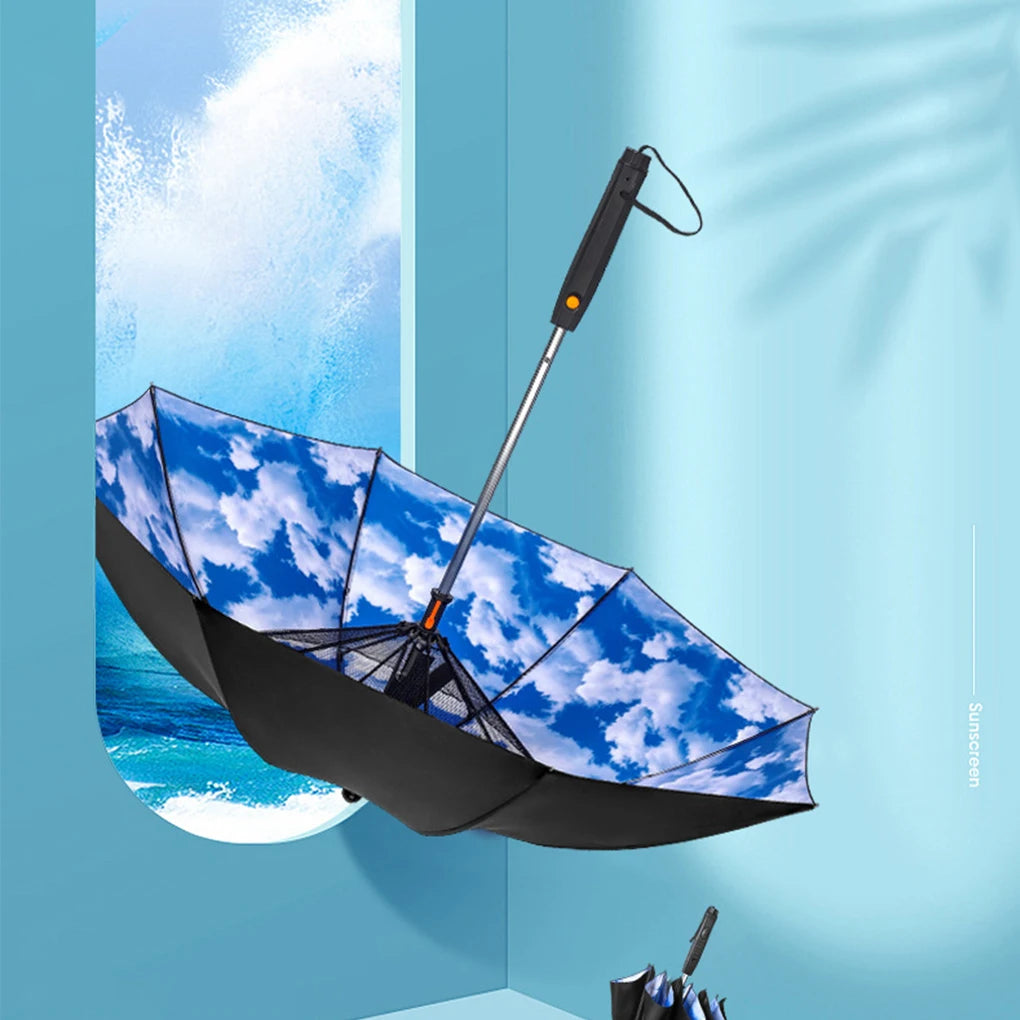 3 In 1 Umbrella With Fan and Spray 